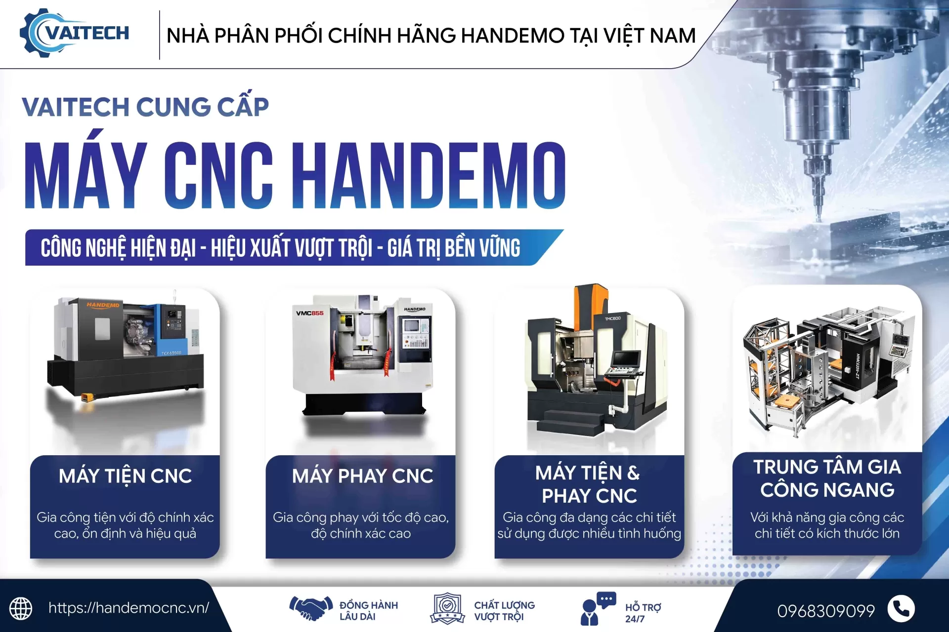 Handemo - Thương hiệu sản xuất m&aacute;y CNC h&agrave;ng đầu Trung Quốc