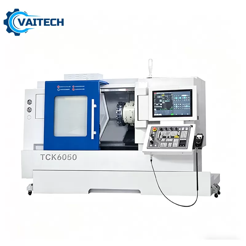 Máy tiện giường nghiêng CNC TCK6050 đa năng